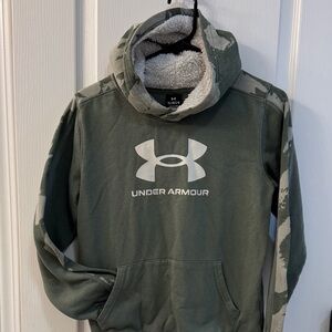 Under Armour Boys Olive Camo Hoodie